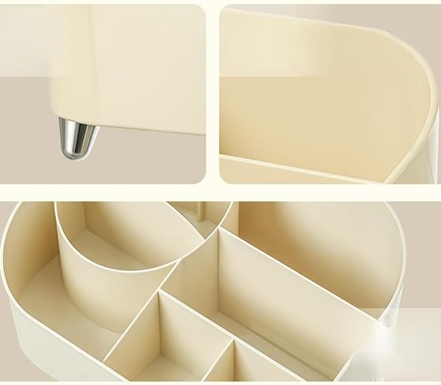 Makeup Organizer with Lid for Vanity Storage