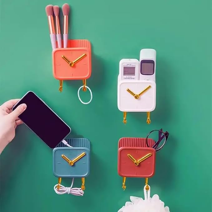Clock Shaped Wall Mounted Phone Holder