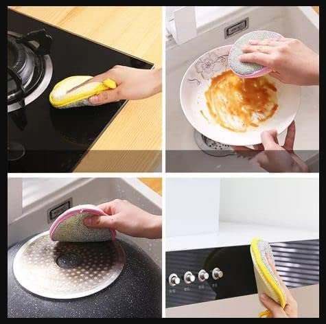 New Reusable High Quality Double Side Dishwashing Sponge