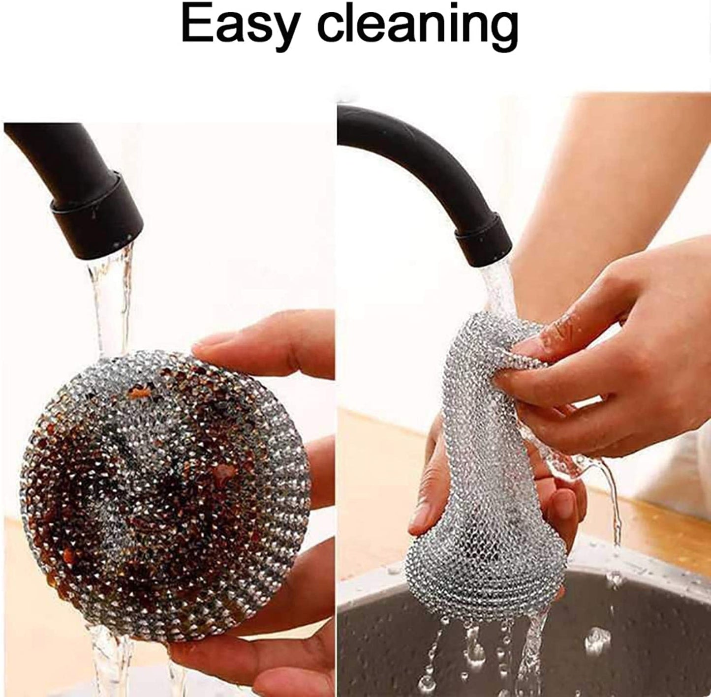 Steel Wire Ball Dish Washing Brush - 1Pc