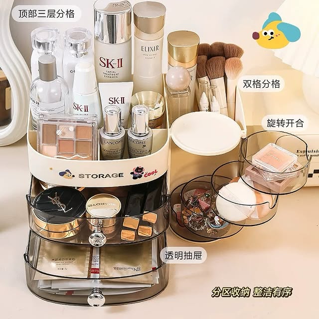 Large Capacity Makeup Organizer for Cosmetics Storage