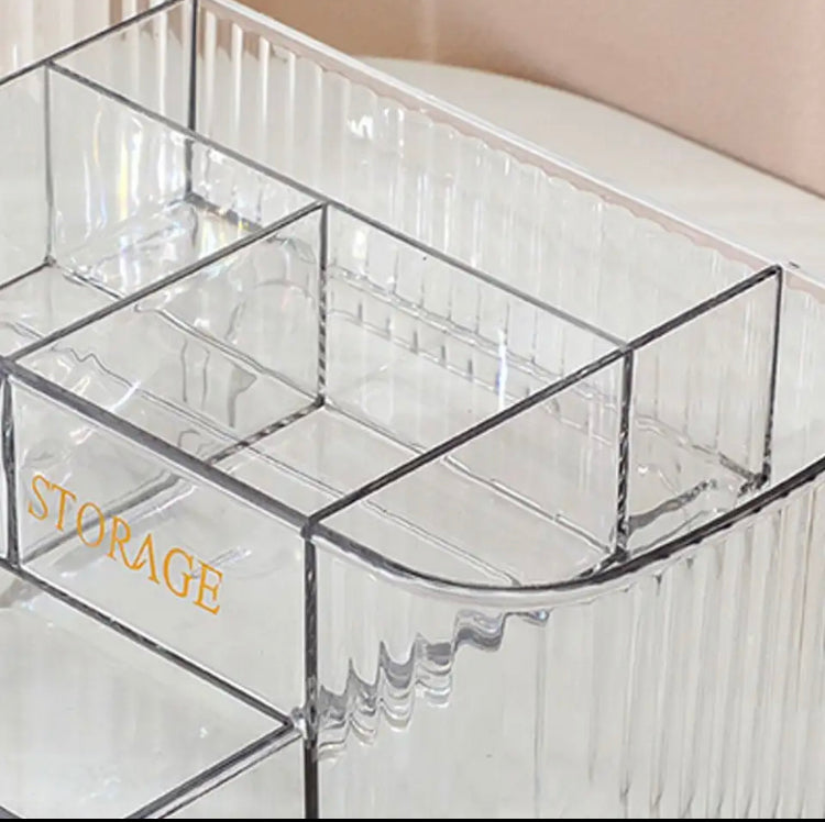 Transparent Multilayer Cosmetics & Jewelry Organizer