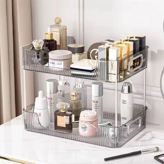 Clear Acrylic Bathroom Storage Organizer Shelf
