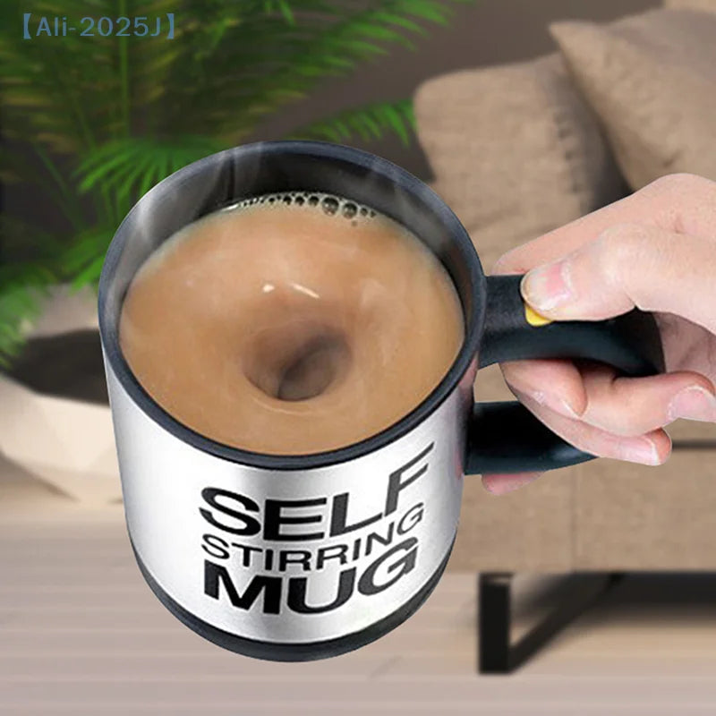 Automatic Self-Stirring Stainless Steel Coffee Mug