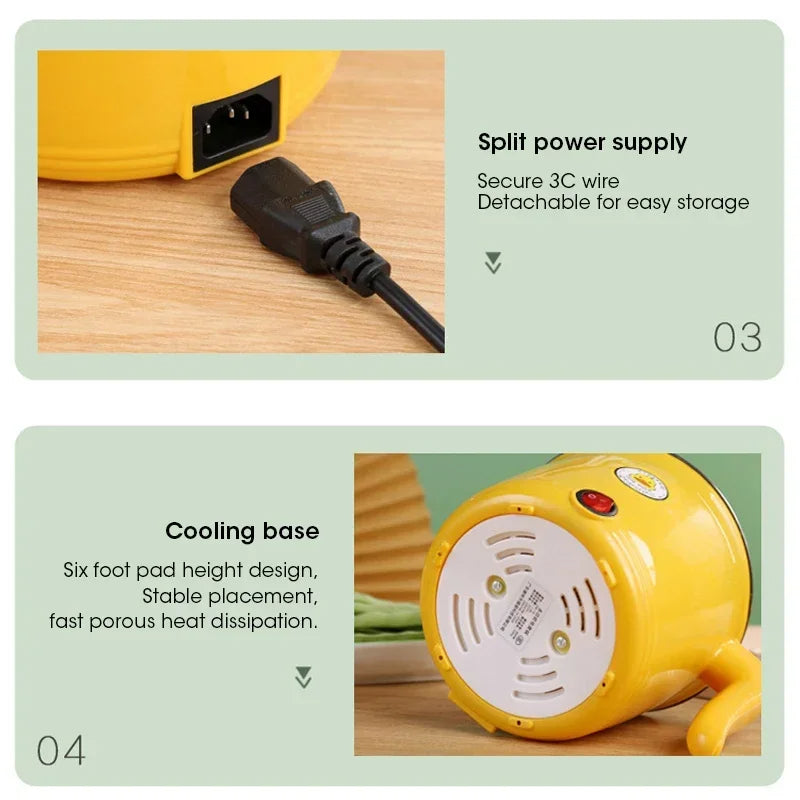 1.8L Electric Hot Pot Cooker – Multifunction Steamer