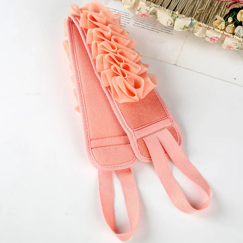 2-in-1 Exfoliating Shower Bath Scrubber Belt
