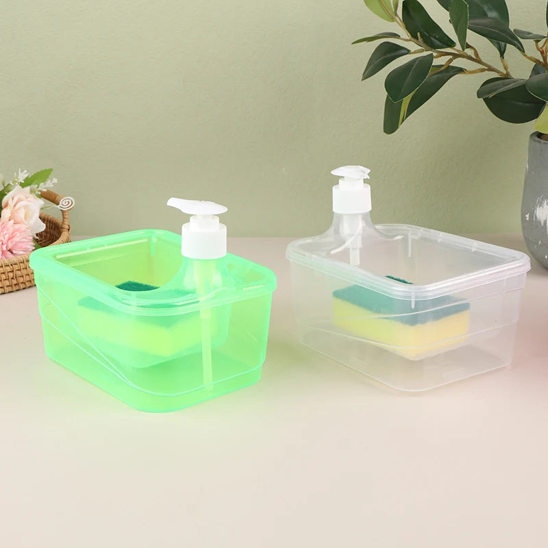 Countertop Soap Dispenser and Scrubber Organizer