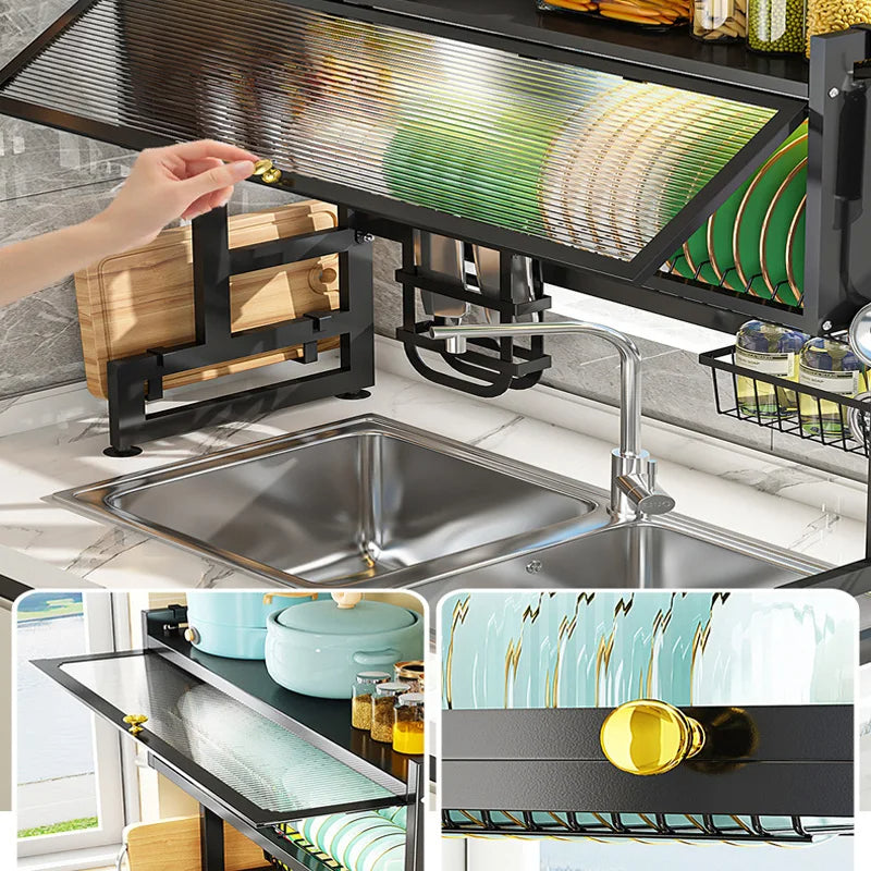 Imorted Metal Big 85cm Over Sink Shelf with Door(Free Delivery Limited Time Offer)