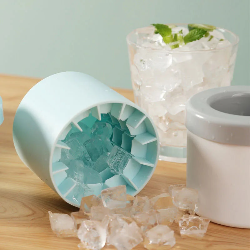 Silicone Ice Cube Mold Round DIY Freezer Bucket