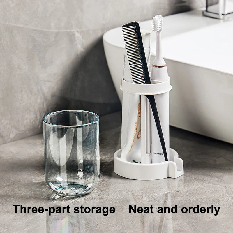 Portable Toothbrush Holder with Mouthwash Cup