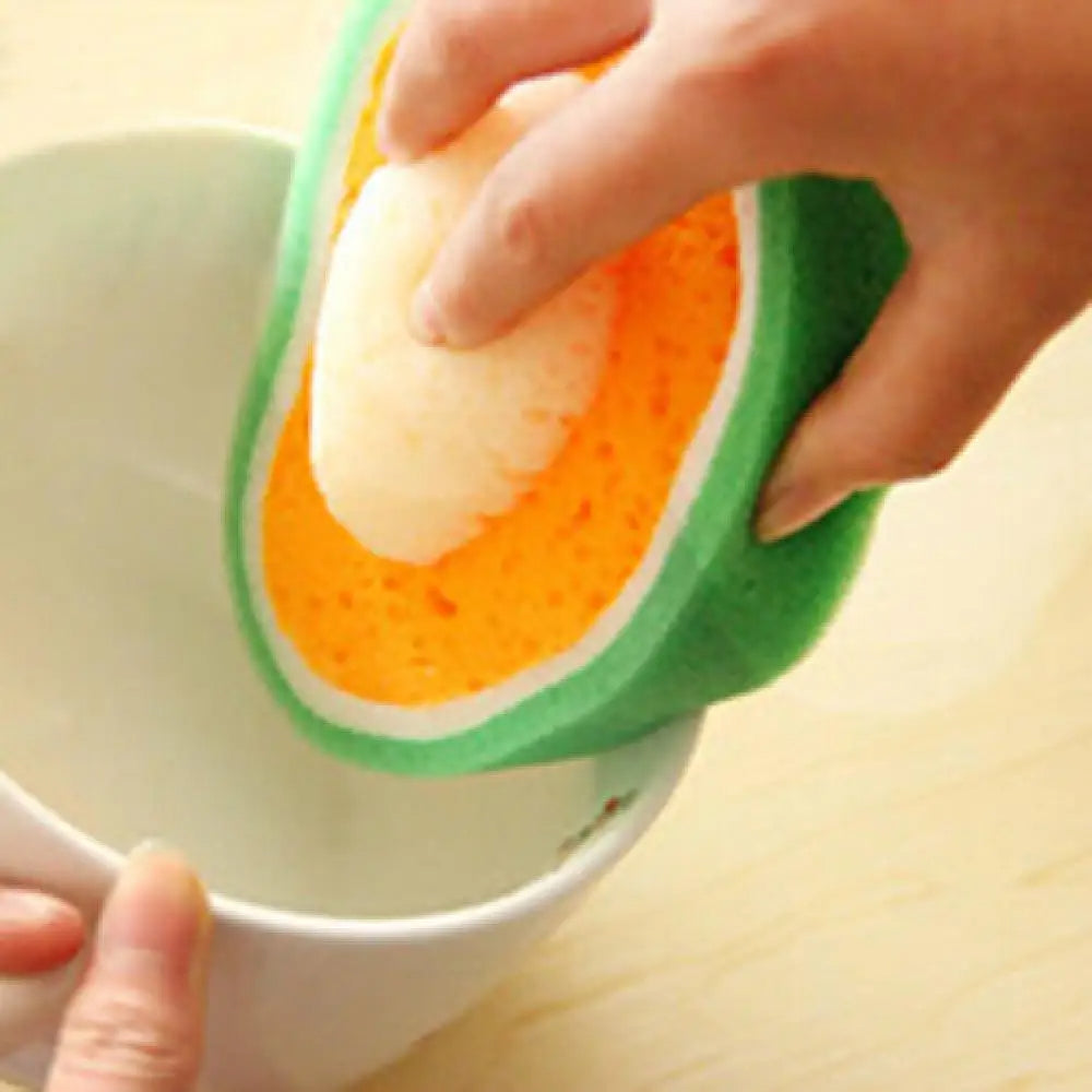 Cute Fruit Shaped Kitchen Cleaning Sponge
