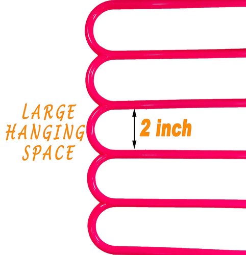 5 Layers Plastic Cloth Hanger Wardrobe Storage Organizer