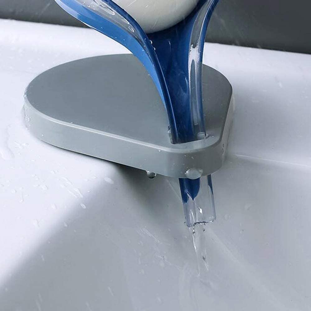 New Leaf Shape Soap Holder Decorative Drainage Soap Holder Bathroom Gadgets