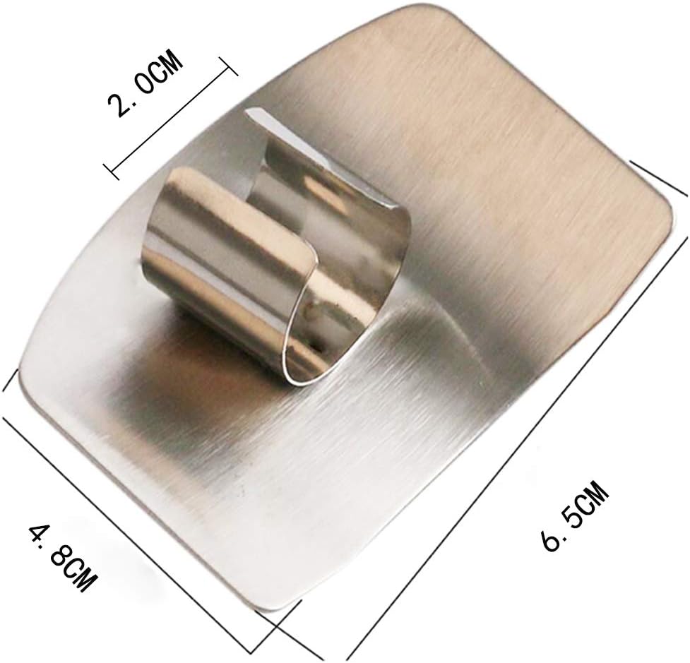 Stainless Steel Finger Guard Knife Cut Protector - 1Pc