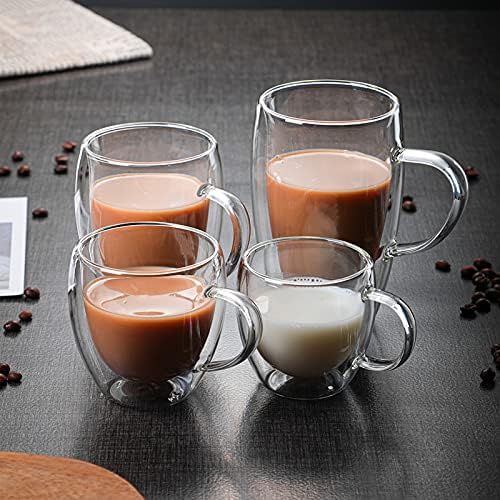 350ml Double Wall Insulated Glass Cup