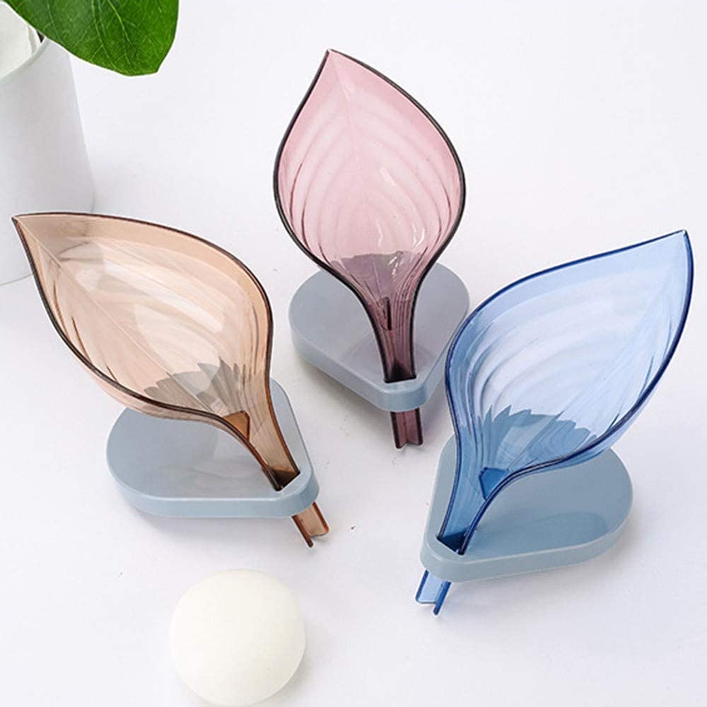 New Leaf Shape Soap Holder Decorative Drainage Soap Holder Bathroom Gadgets