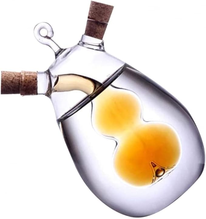 2 in 1 Oil and Vinegar Dispenser Liquid Glass Bottle