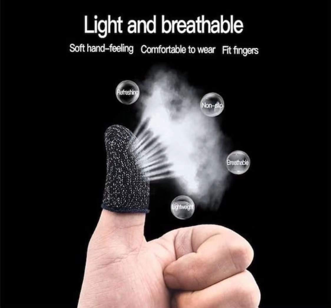 1 Pair Breathable Finger Control Gaming Gloves for PUBG