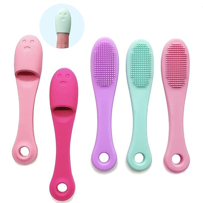 Finger Shape Silicone Nose Cleaner Blackhead Remover - 1Pc