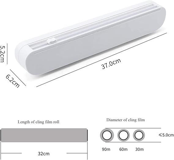 Food Film Cutter – Wrap Dispenser with Slide Cutter