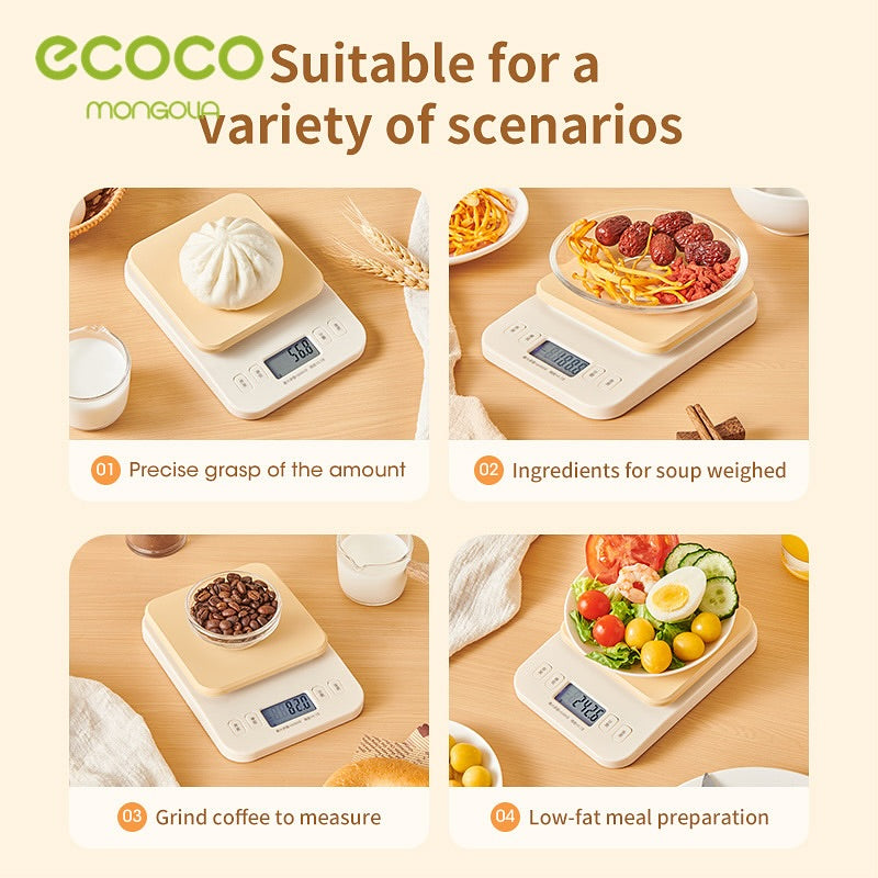 Ecoco Smart Digital Kitchen Scale High Precision Weight Machine
