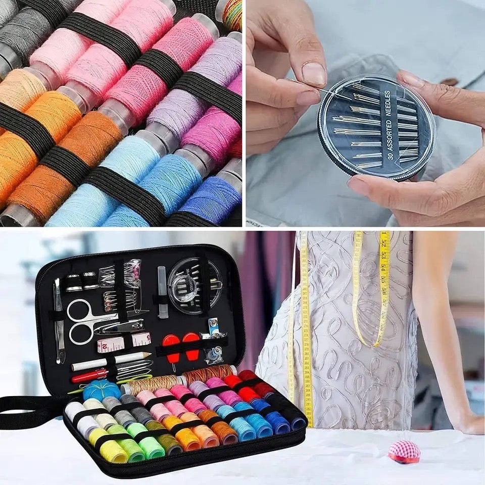 98-Piece Portable Sewing Kit – Travel & Home Repair Set