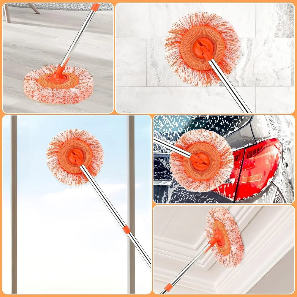 360° Rotatable Sunflower Mop with Extendable Handle