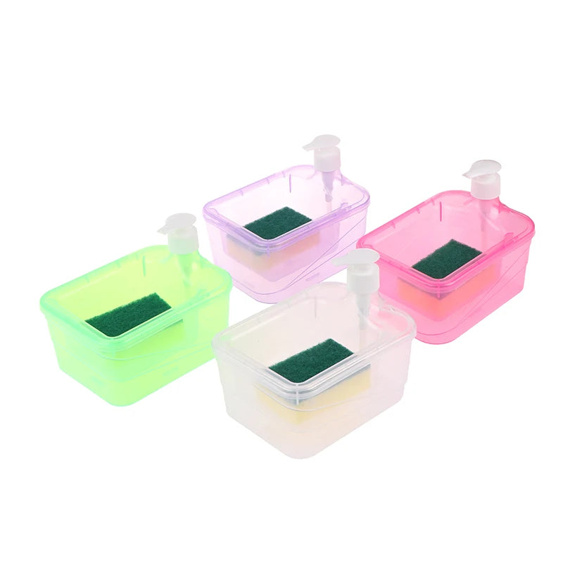 Countertop Soap Dispenser and Scrubber Organizer