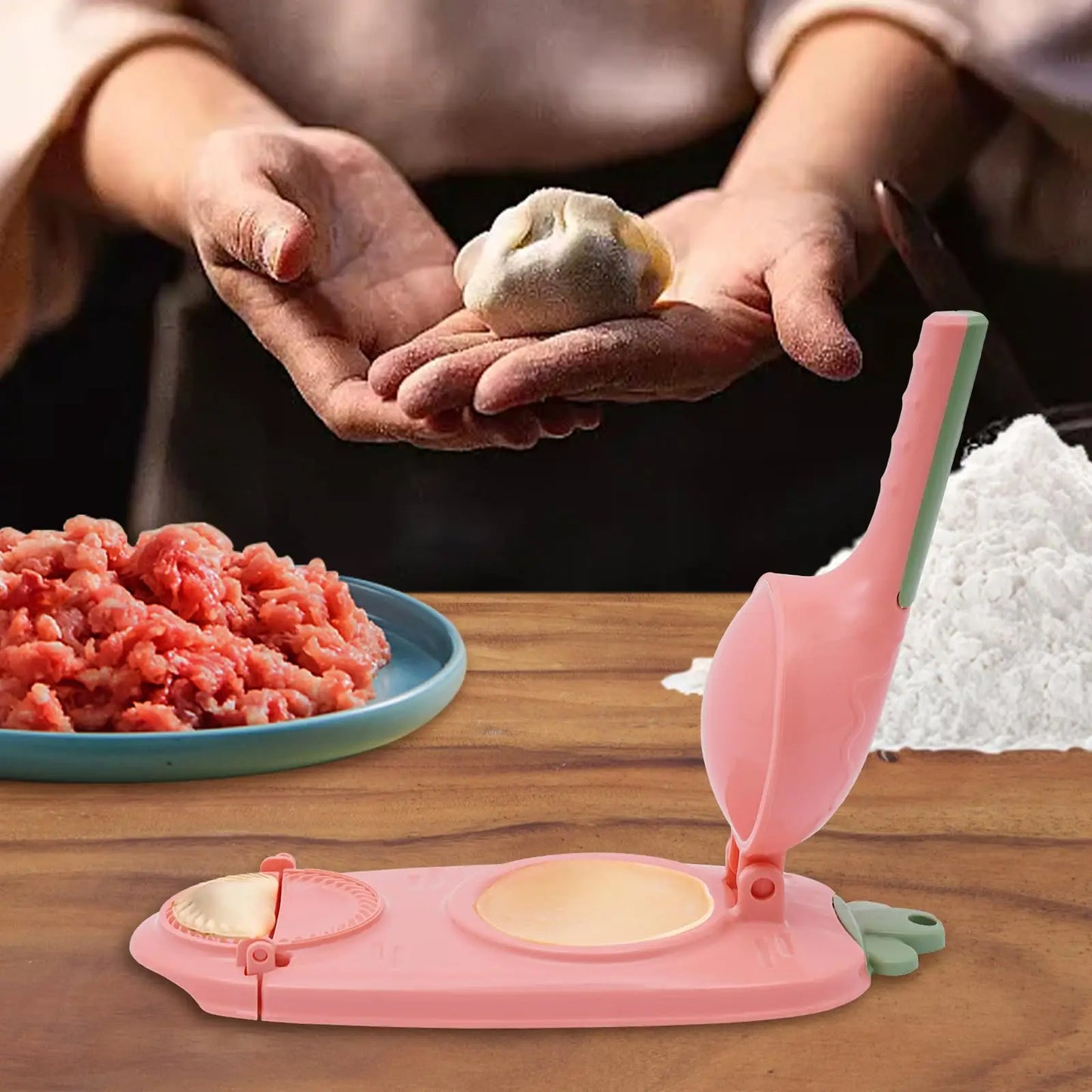 2-in-1 Multi-Function Manual Dumpling Maker Machine