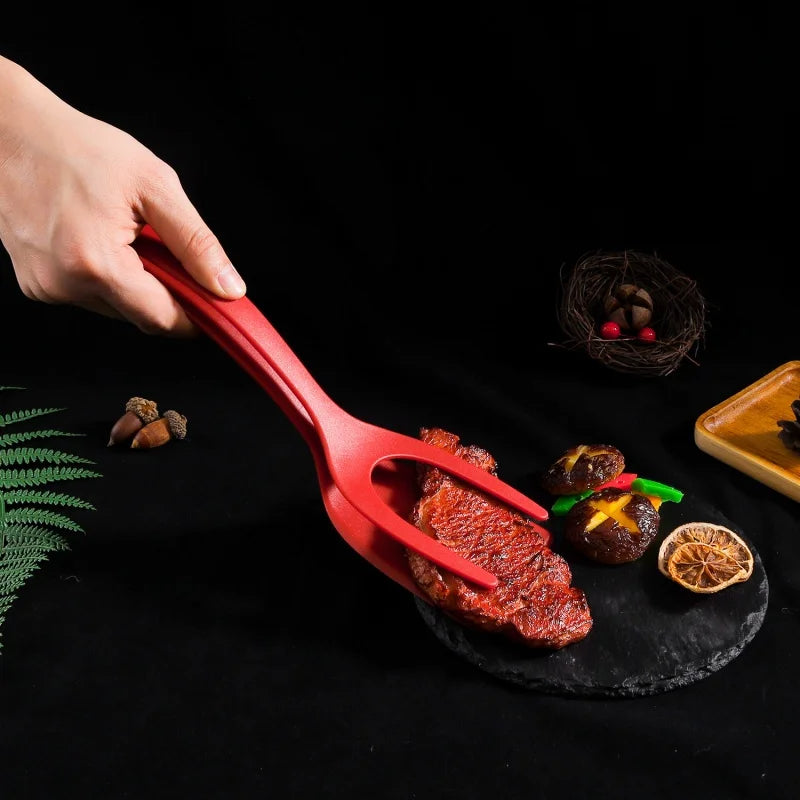 2-in-1 Egg Flipper Cooking Spatula Tong