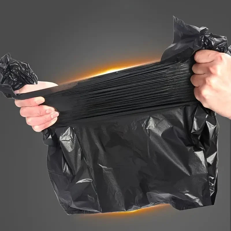 Black Disposable Durable Garbage Bags Roll