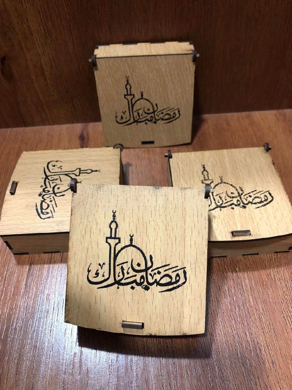 Ramadan Wooden Gift Box With Tasbeeh + ittar