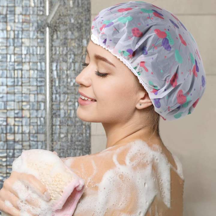 Multipurpose Waterproof Bath Plastic Shower Caps
