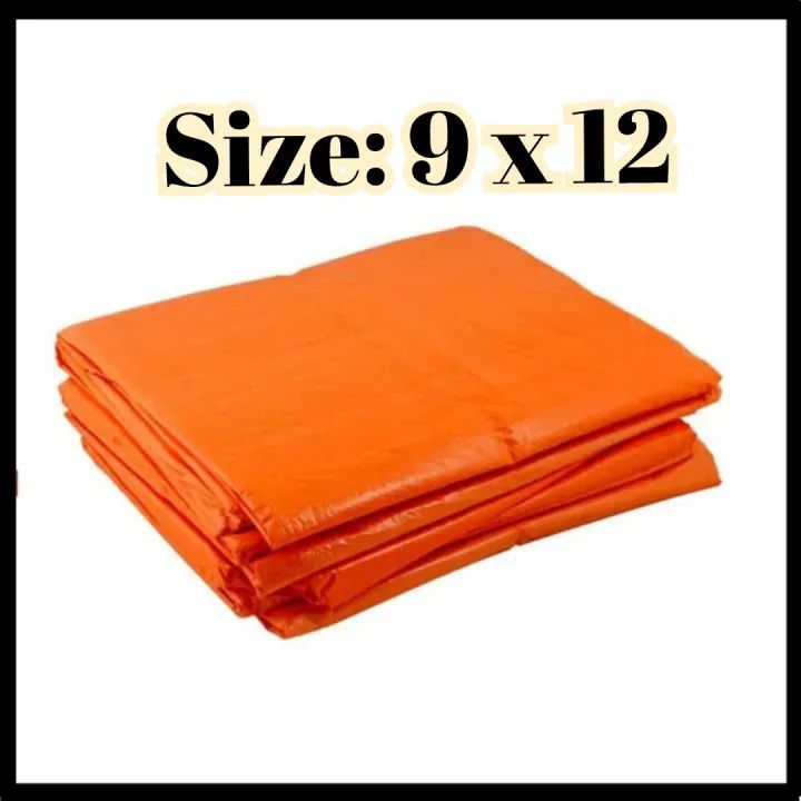 Heavy-Duty Orange PVC Tarpaulin – Waterproof Tarpal Sheet