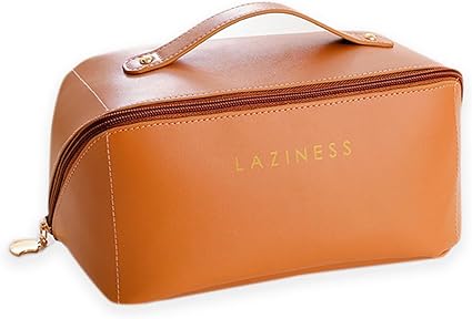 Large Capacity Waterproof Leather Cosmetic Bag