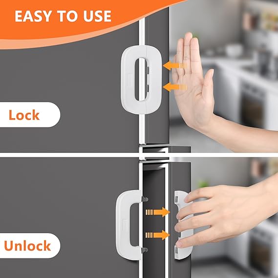 Self-Adhesive Fridge Lock – Baby Proof Safety Latch