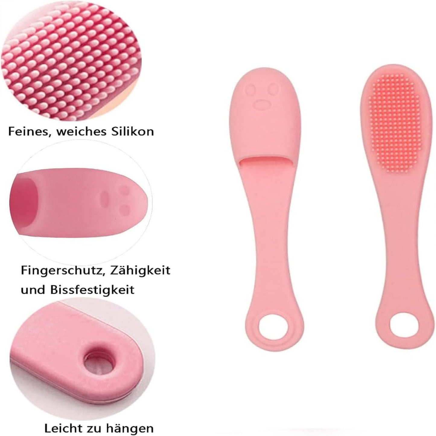 Finger Shape Silicone Nose Cleaner Blackhead Remover - 1Pc