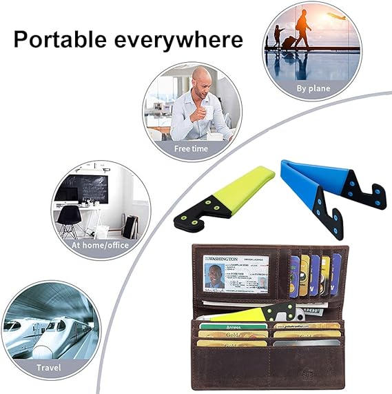 Multi-Function V-Shape Foldable Mobile Phone Stand