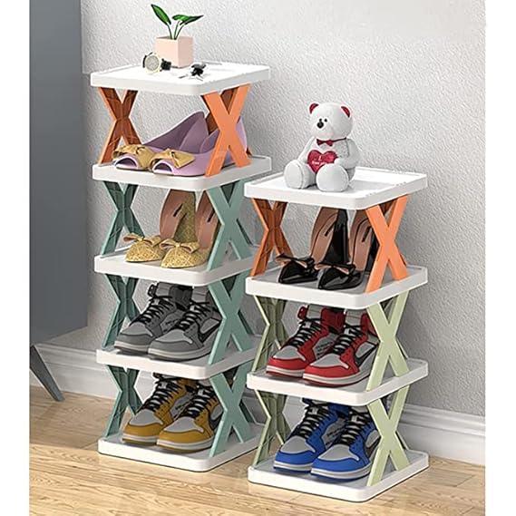 5-Layer Multi-Functional Stackable Storage Organizer Rack