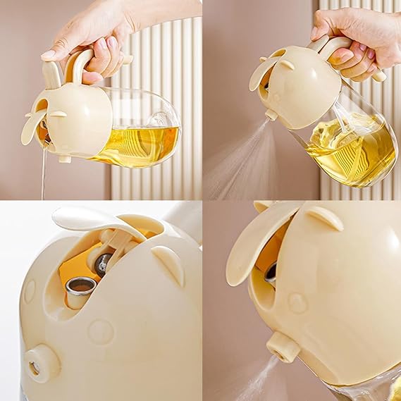 2-in-1 Oil Sprayer & Dispenser Bottle – Glass