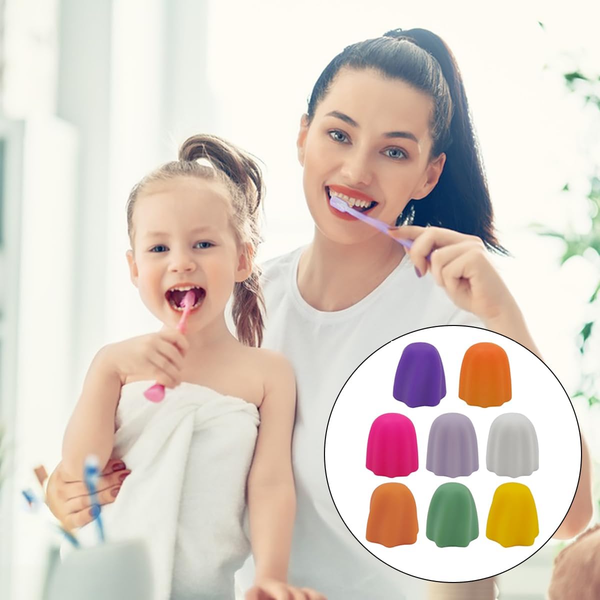 Self Closing Silicone Toothpaste Caps Mess Free Dispenser for Bathroom