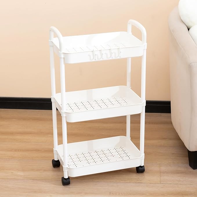 3 Layer Rolling Storage Trolley Utility Cart