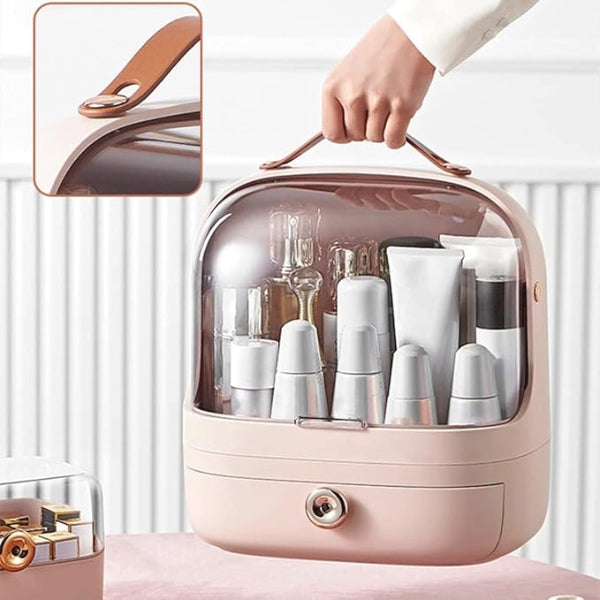 Luxury Waterproof Makeup Organizer with Drawer