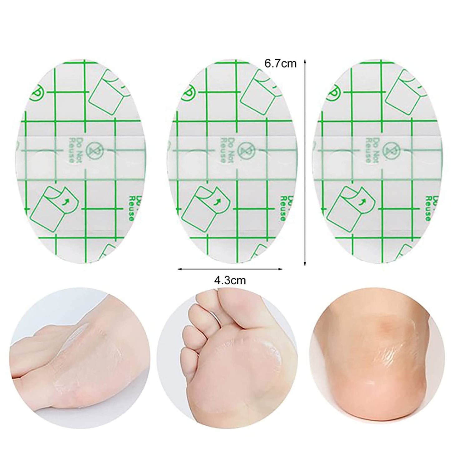 30 Pcs Transparent Waterproof Wound Protection Stickers for People & Pets