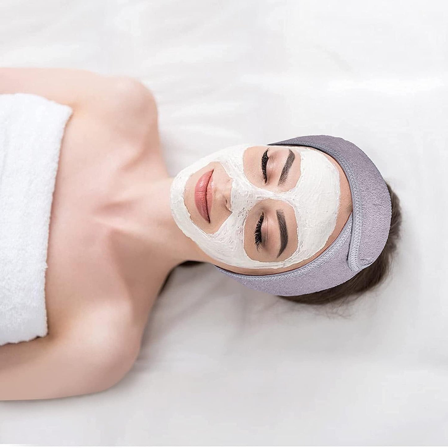 Adjustable Facial Wrap Head Band For Makeup/Yoga - 1Pc