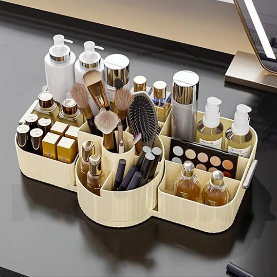 Makeup Organizer Tray with 13 Compartments for Cosmetics
