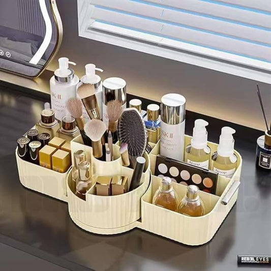 Makeup Organizer Tray with 13 Compartments for Cosmetics