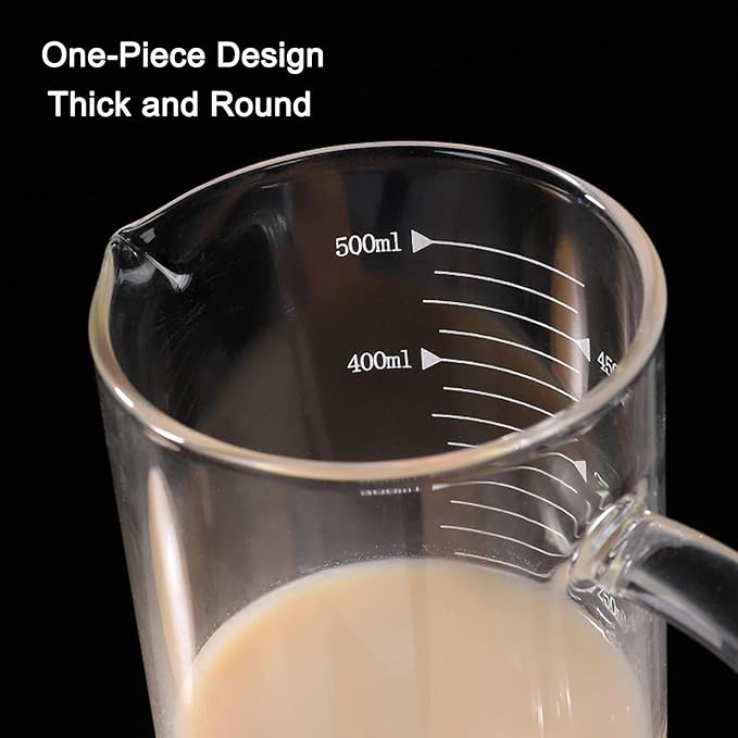Glass Measuring Jug with Wooden Lid