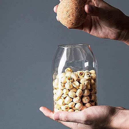 3pcs Glass Jar Set for Kitchen Storage