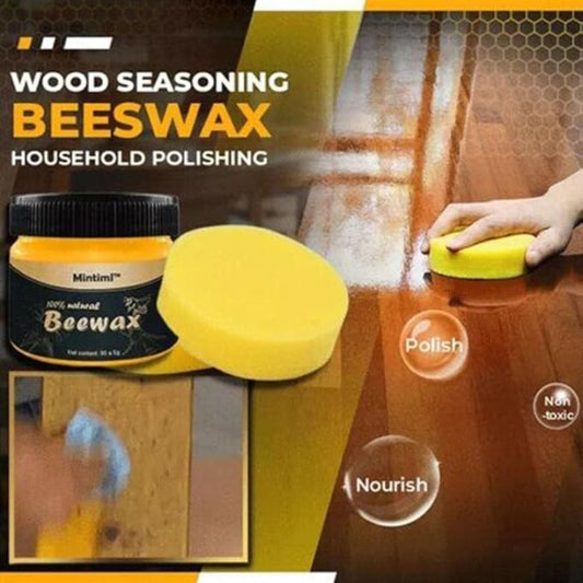 Natural Beeswax Furniture Polish – 85g Wood Care